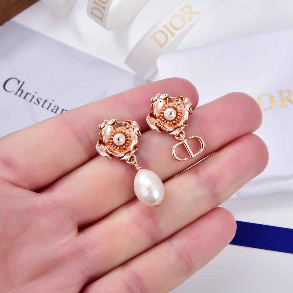 Dior D-Millefiori 18K Gold Earrings