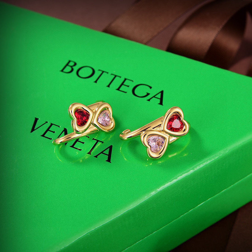Bvlgari Crystals 18K Gold Earrings