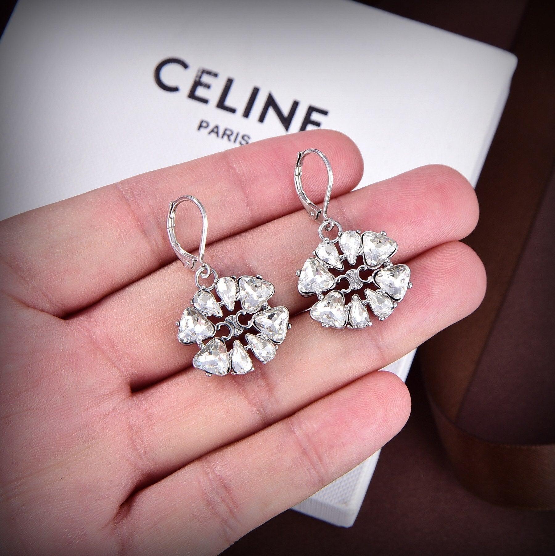 Celine Daisy 18K Gold Earrings