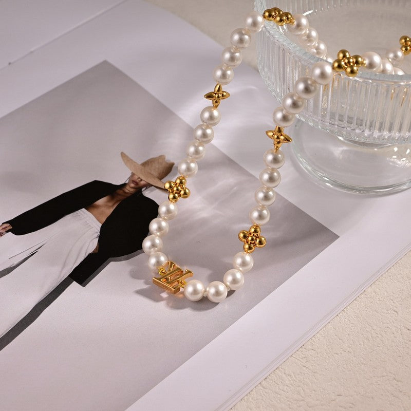 Louis Vuitton My Pearl 18K Gold Necklace