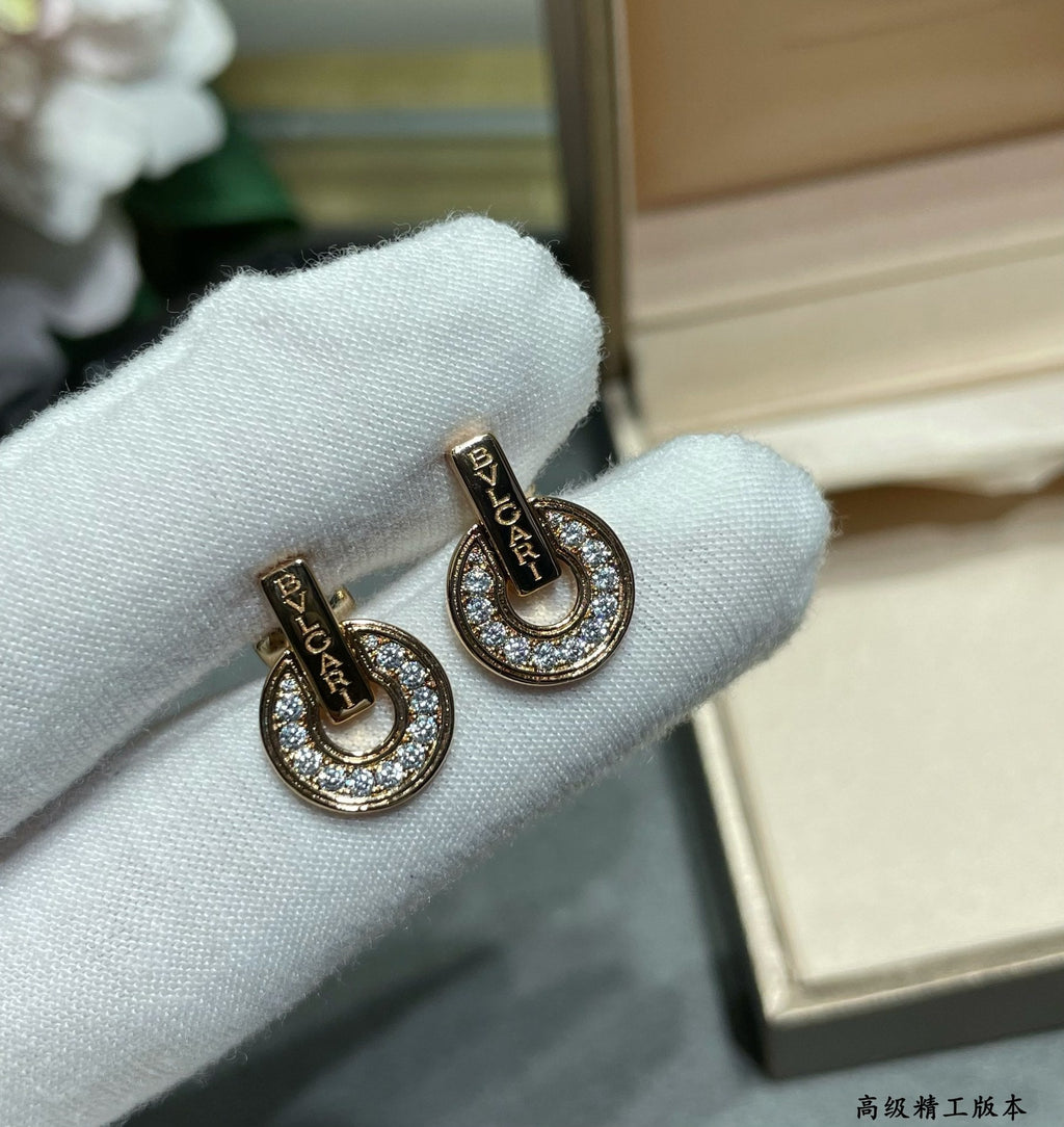 Bvlgari 18K Rose Gold Earrings