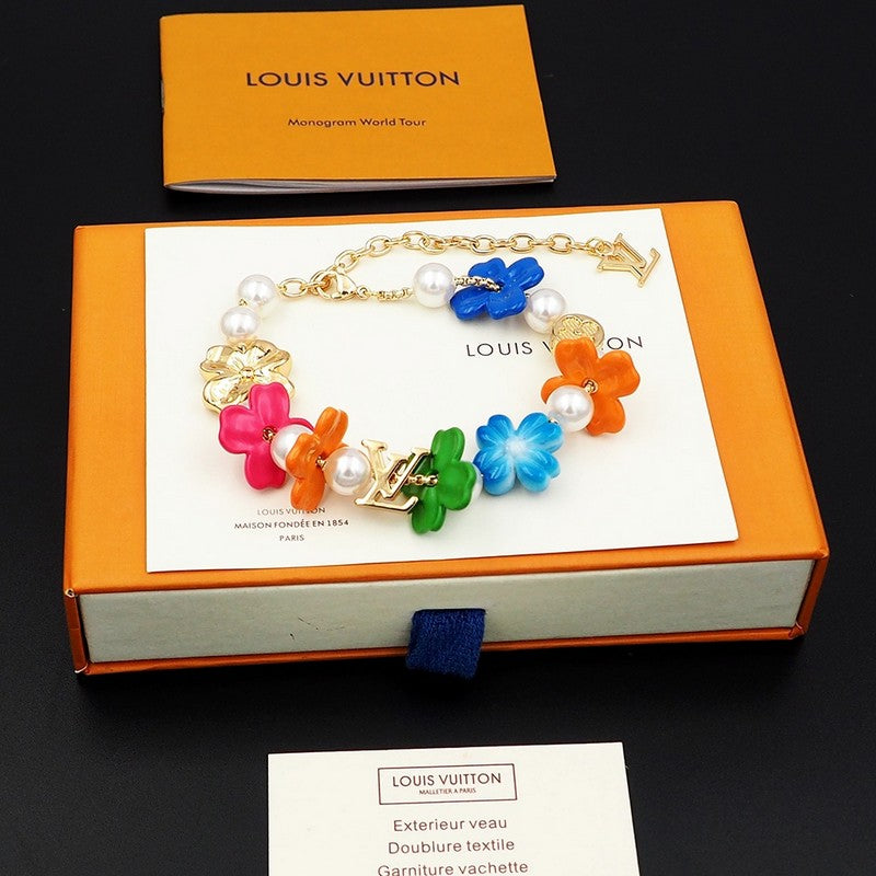 Louis Vuitton Surfin' Flower 18K Gold Bracelet