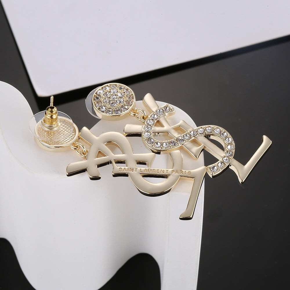 YSL Diamonds 18K Gold Earrings