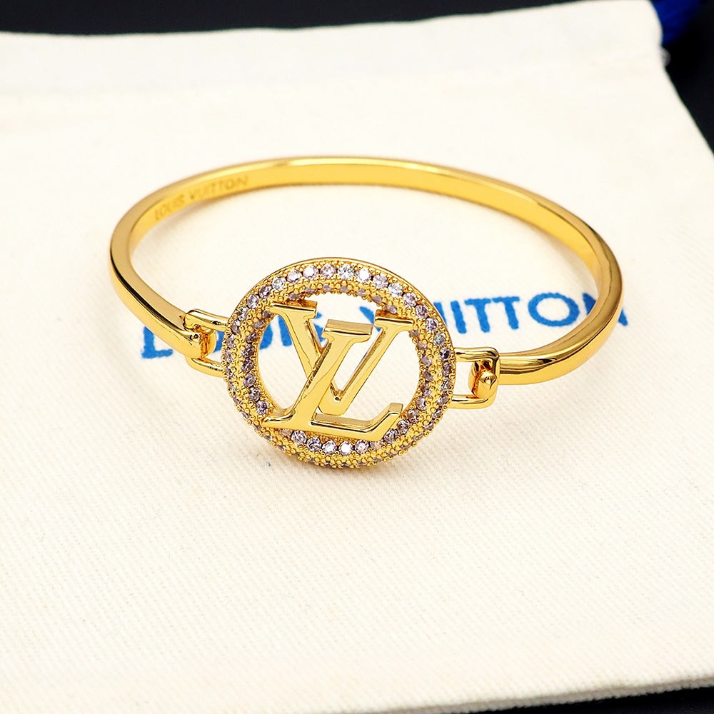 Louis Vuitton Louise Tresor 18K Gold Bracelet
