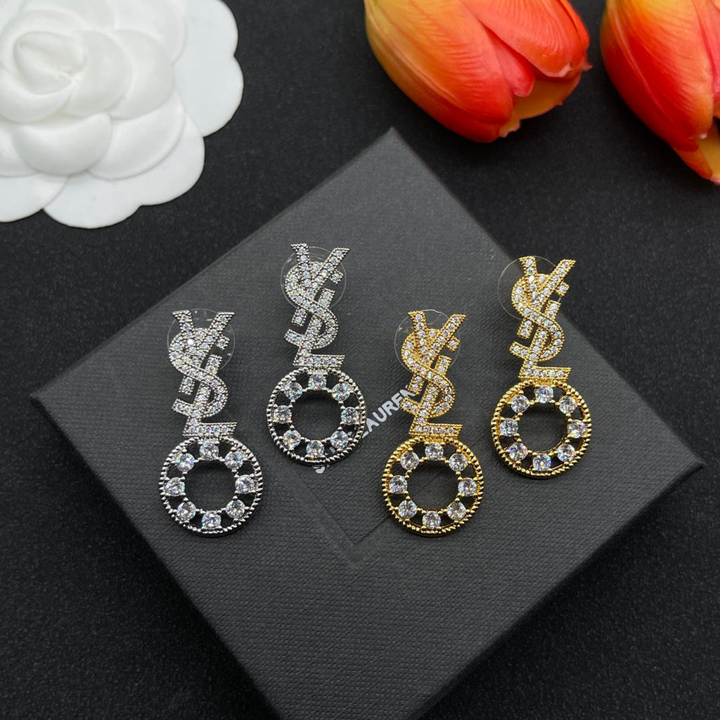 YSL Diamonds 18K Gold Earrings