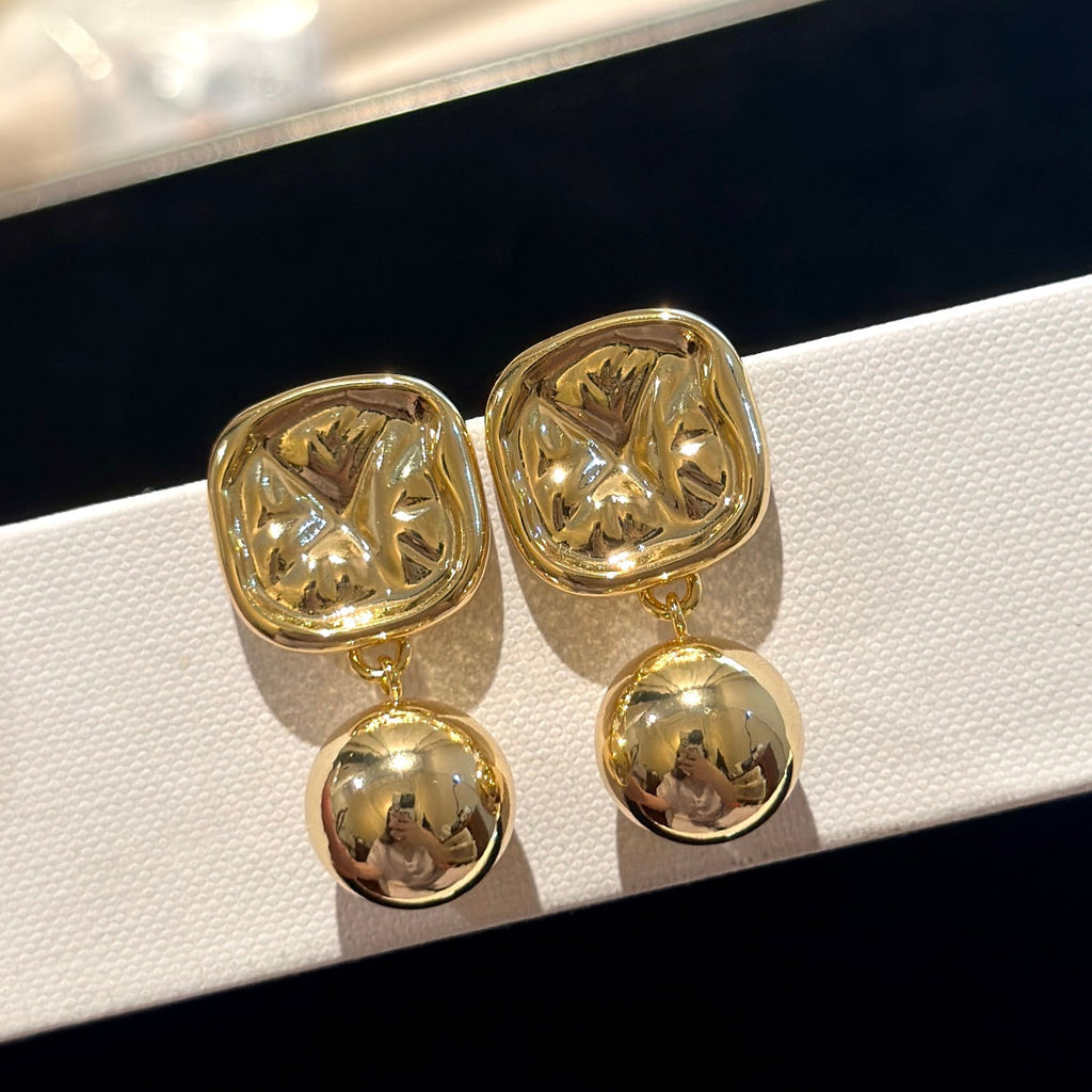 Celine Vintage 18K Gold Earrings