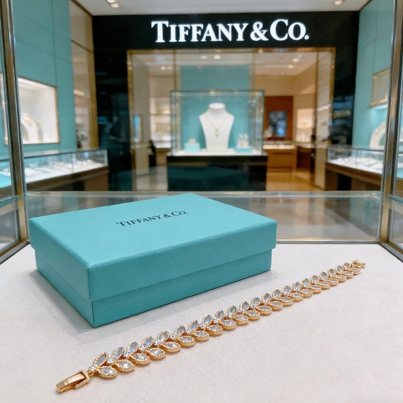 Tiffany Return to Crystal 18K Rose Gold Bracelet