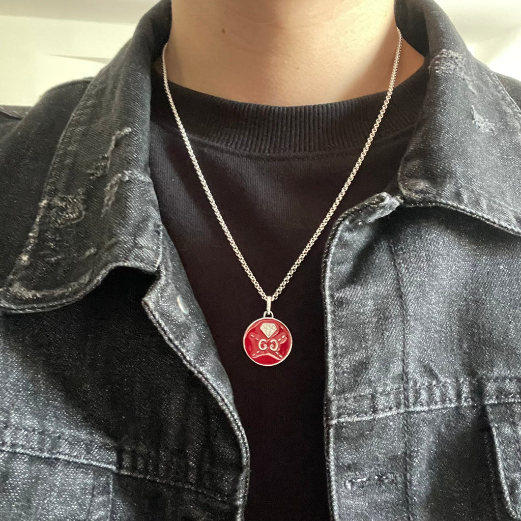 Gucci Double Ghost Red 18K Gold Necklace