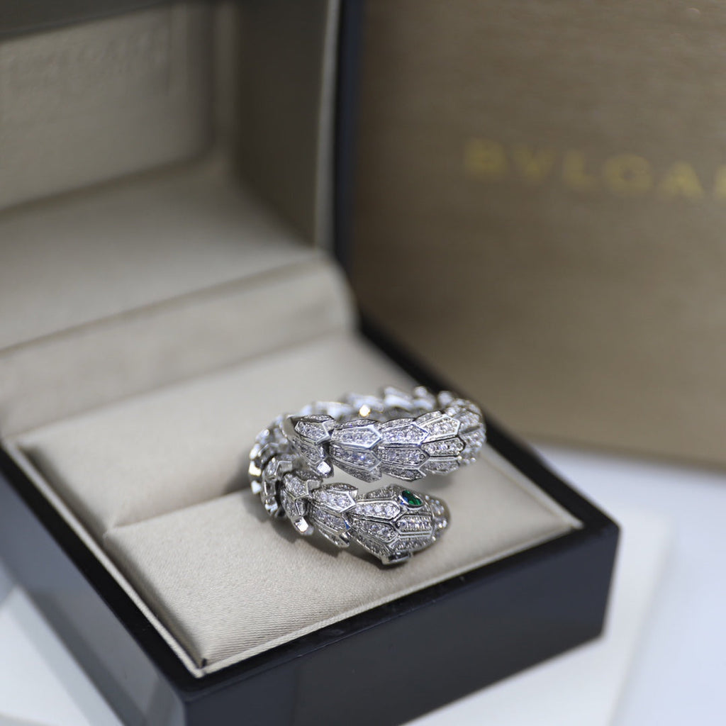 Bvlgari Serpenti Tubolari 18K Gold Ring