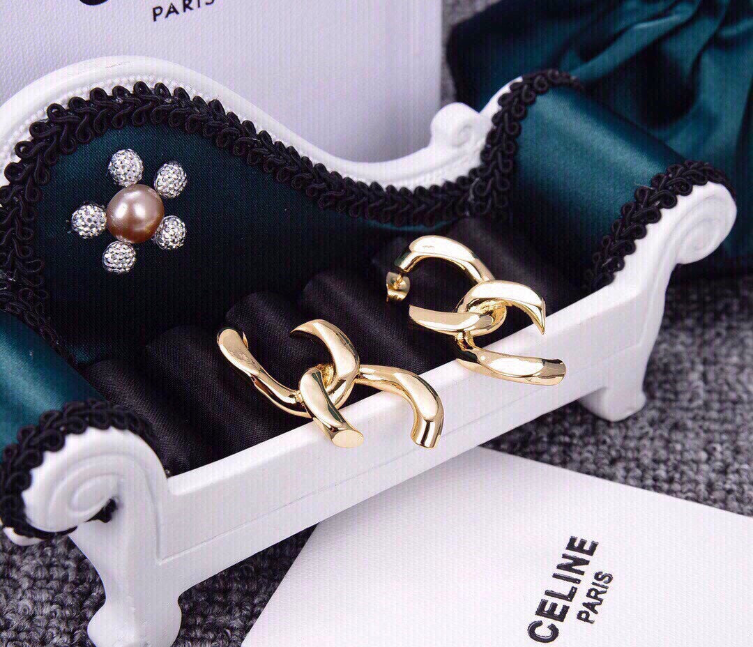 Celine 18K Gold Earrings