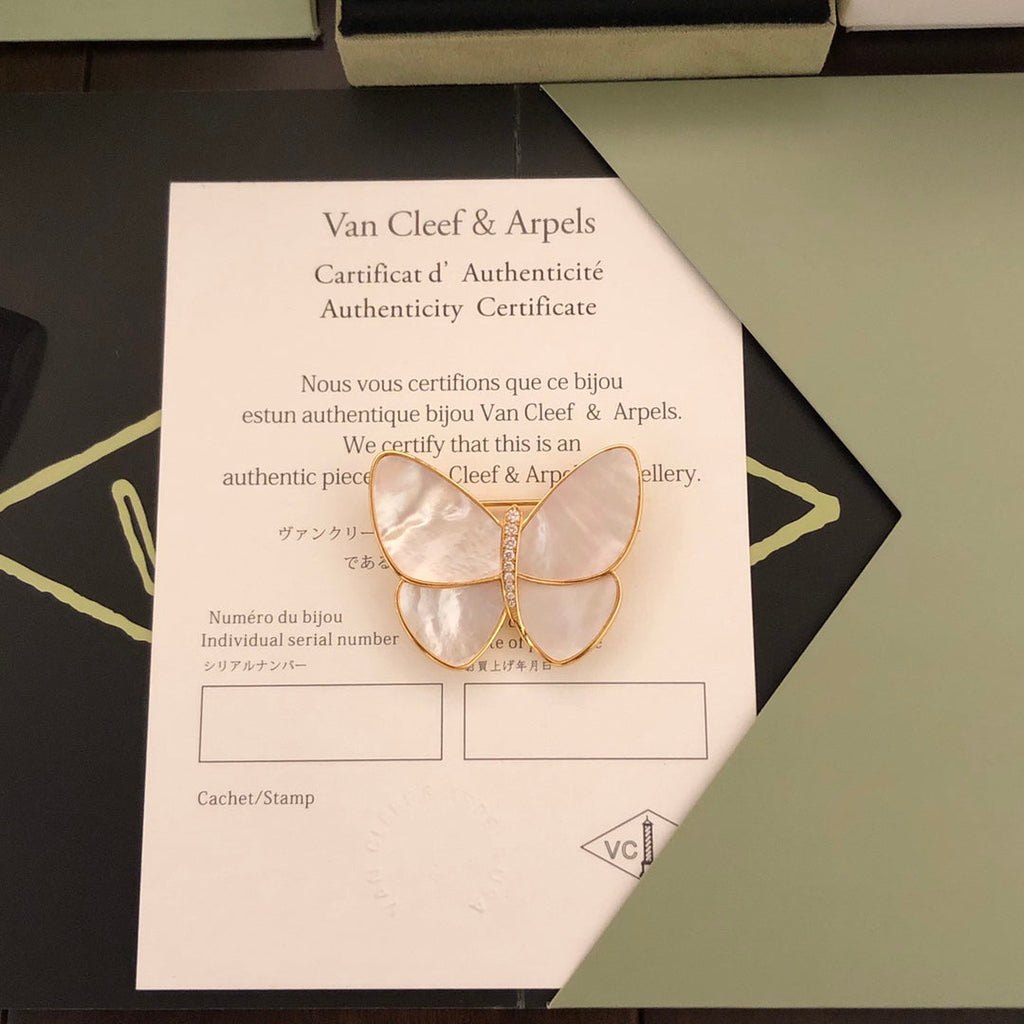 Butterfly 18K Gold Brooch