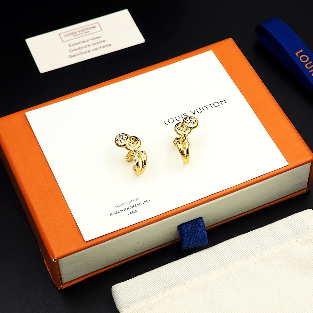 Louis Vuitton Symphony 18K Gold Earrings