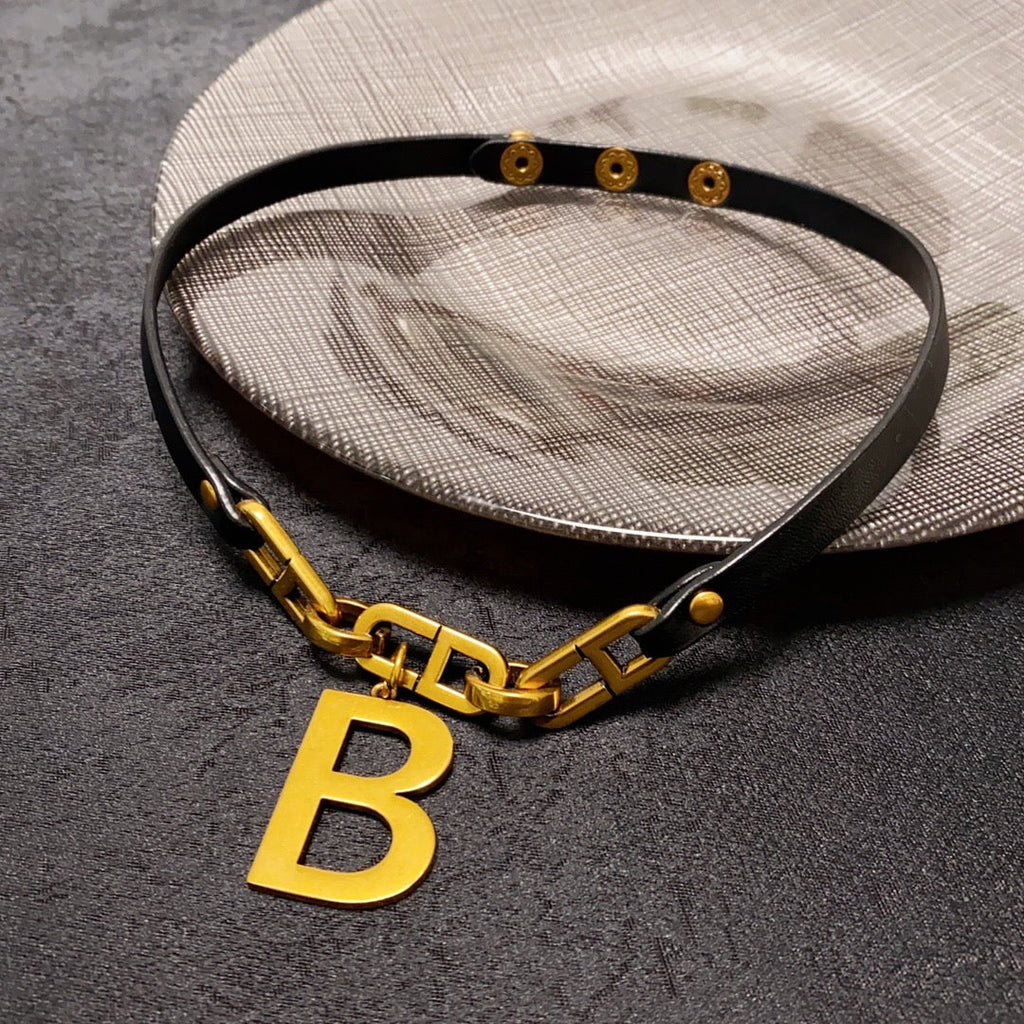 Balenciaga Choker 18K Gold Necklace