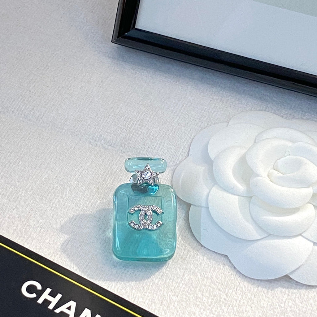 Chanel Perfume Color Bottle 18K Gold Brooch
