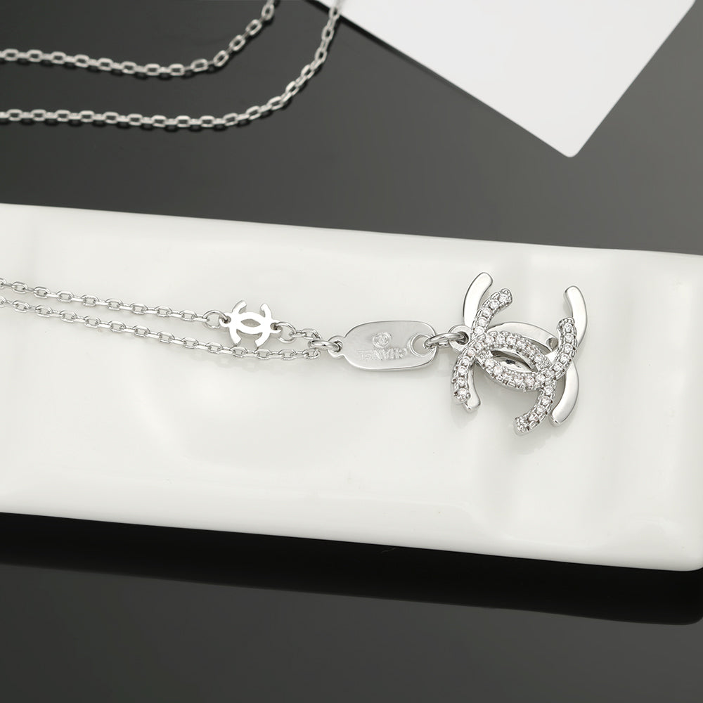 Chanel Diamond Long 18K Gold Necklace