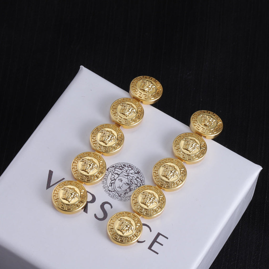 Long 18K Gold Earrings