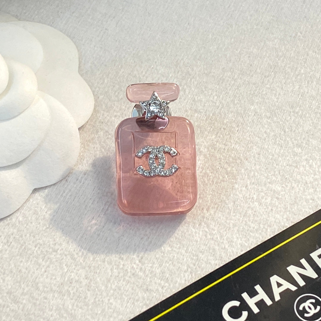 Chanel Perfume Color Bottle 18K Gold Brooch