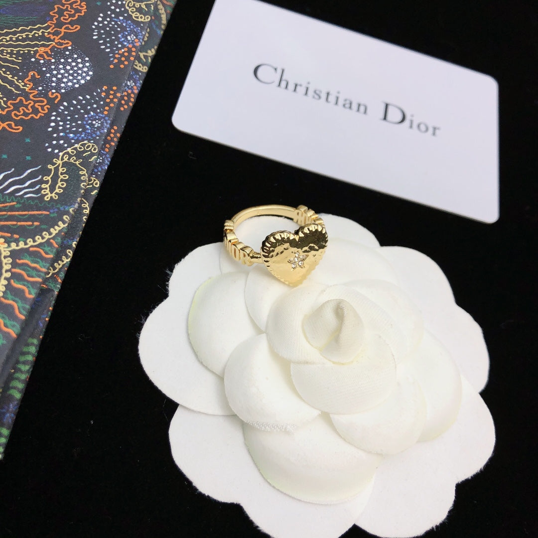 Dior J'adior Heart 18K Gold Ring