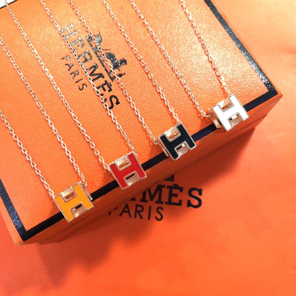 Hermes Cage D'H 18K Gold Necklace