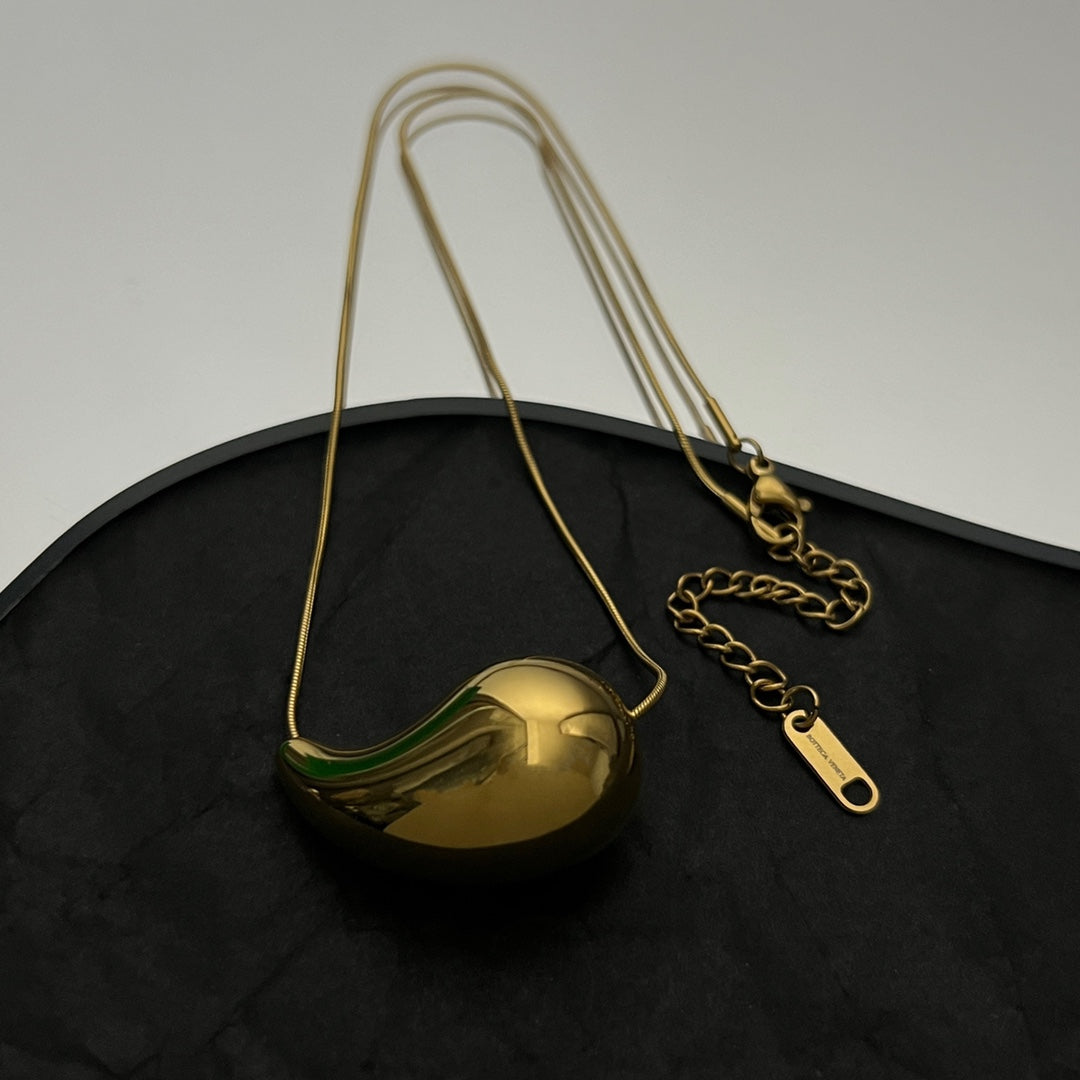 Bvlgari Drop Pendant 18K Gold Necklace