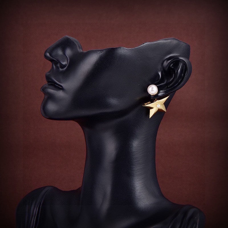 Dior Tribales Star 18K Gold Earrings