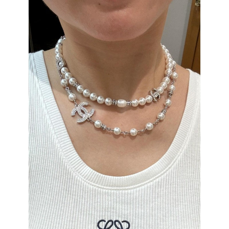 Chanel Pearl 18K Gold Necklace