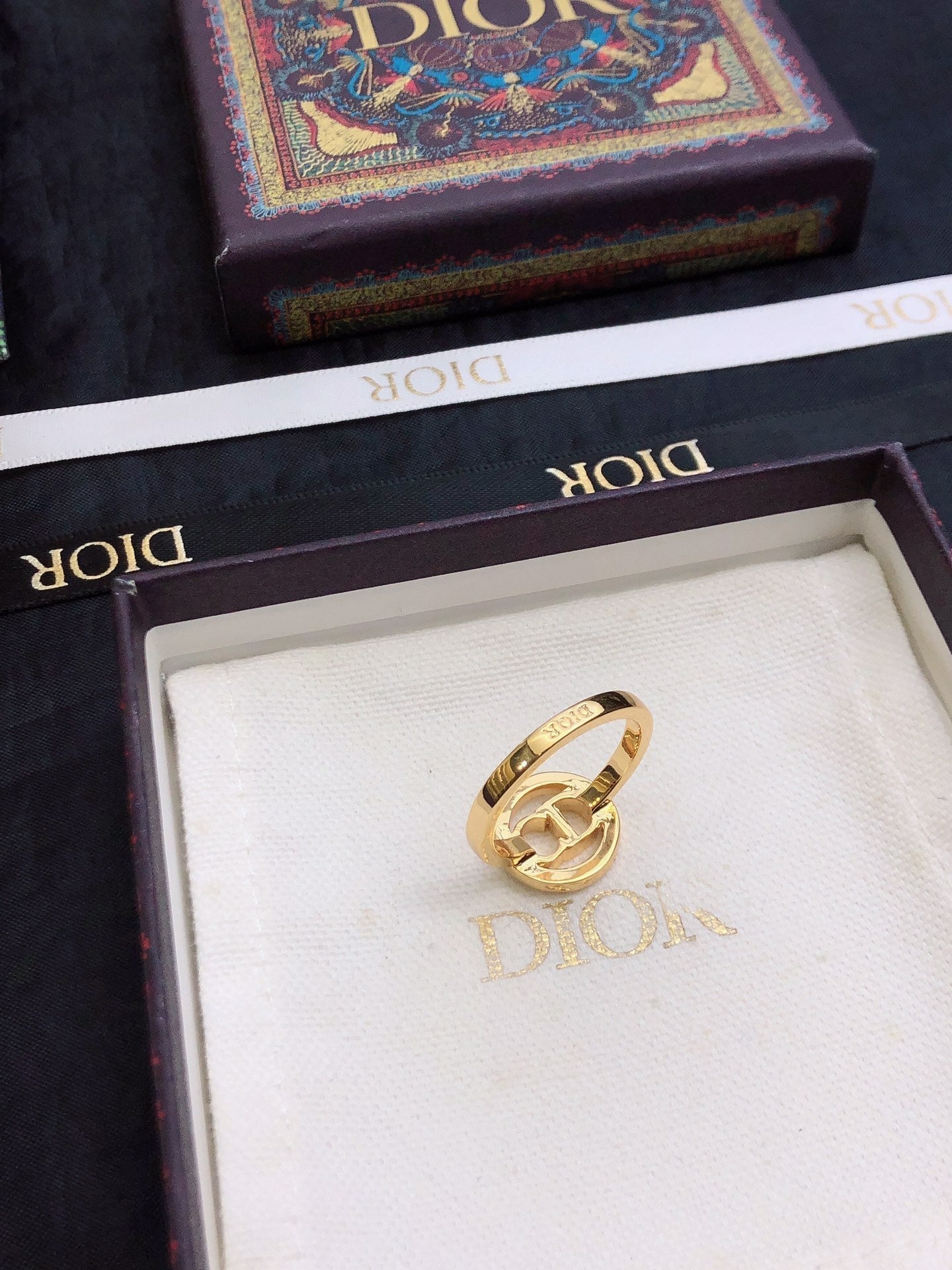 Dior Clair D Lune 18K Gold Ring