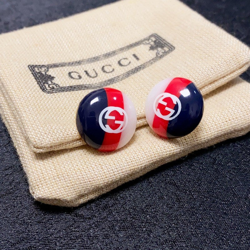 Gucci Double Color 18K Gold Earrings