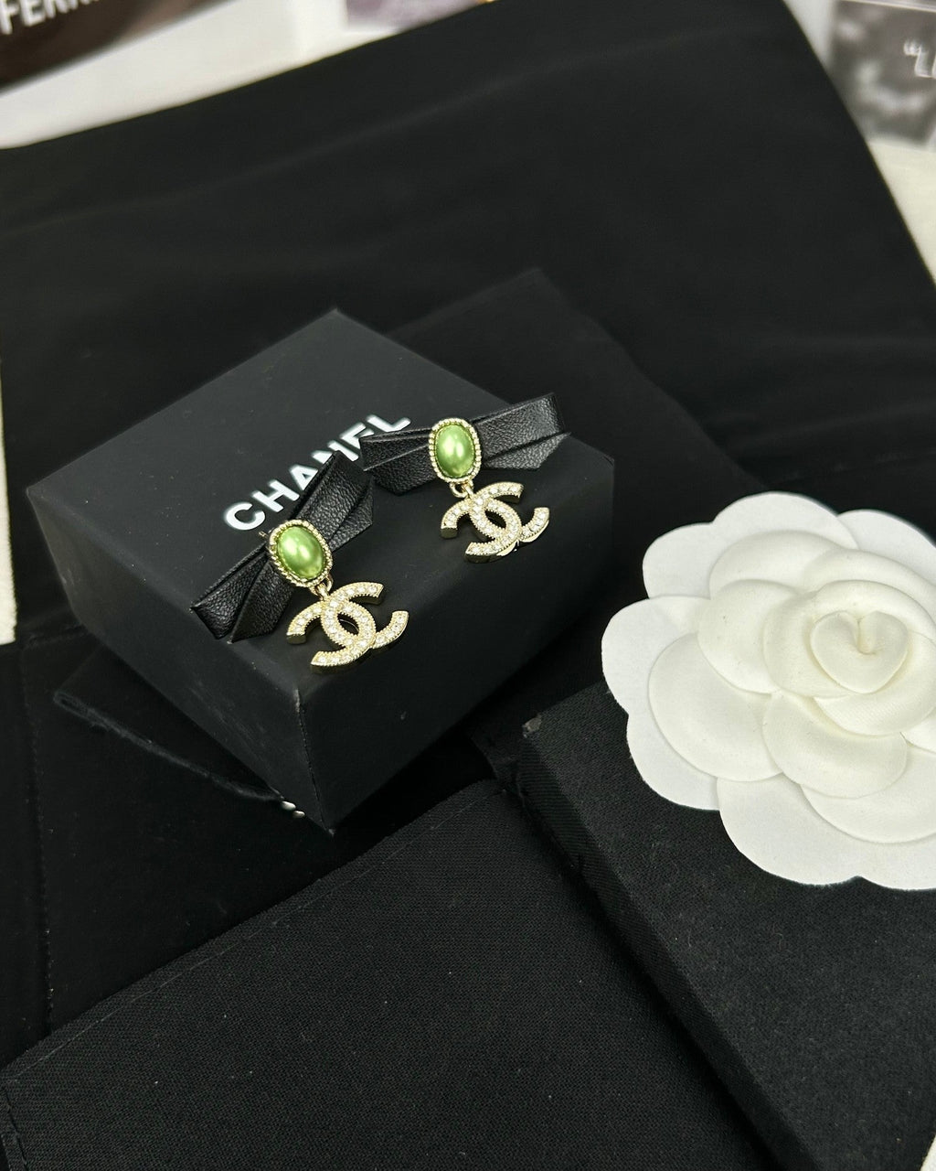 Chanel Bow 18K Gold Earrings