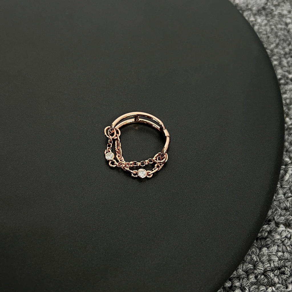 Hermes Chaine D'Ancre Chaos 18K Gold Ring