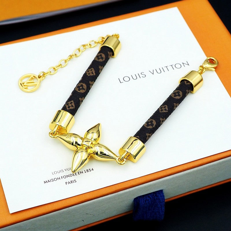 Louis Vuitton Louisette 18K Gold Bracelet