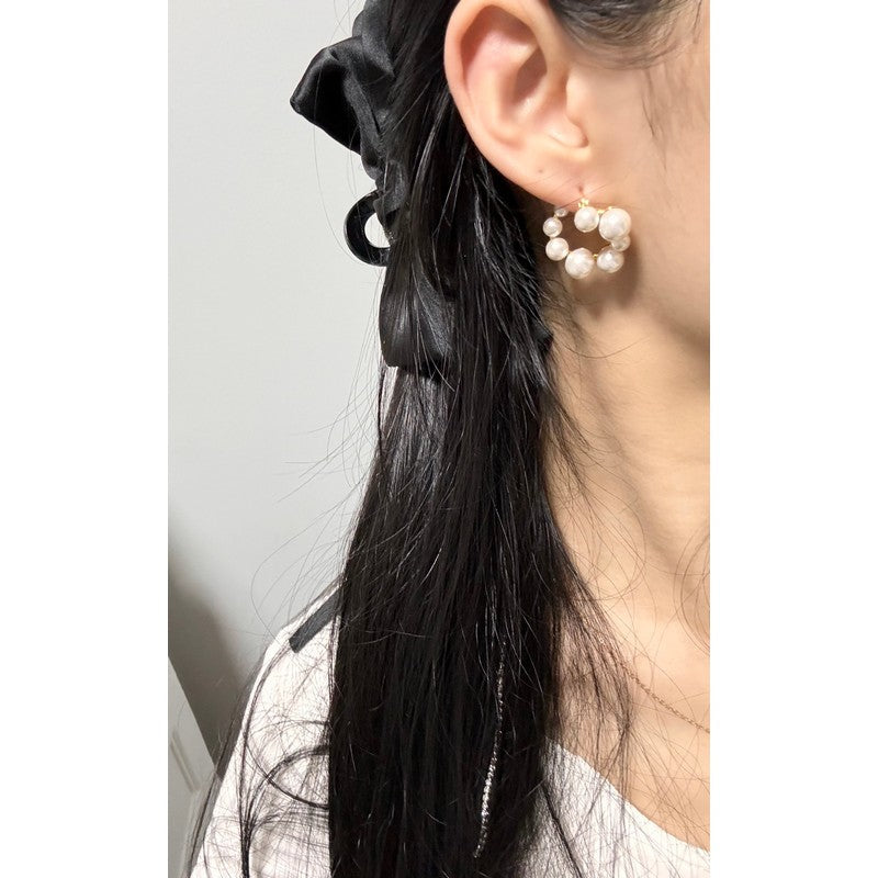 Celine Pearl 18K Gold Earrings