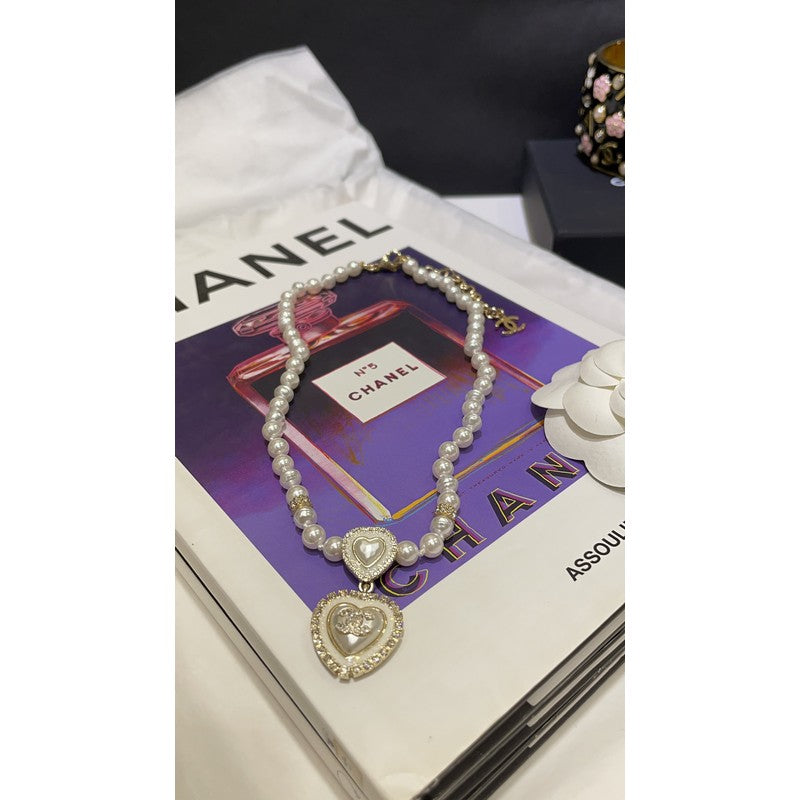 Chanel 24A Pearl 18K Gold Necklace