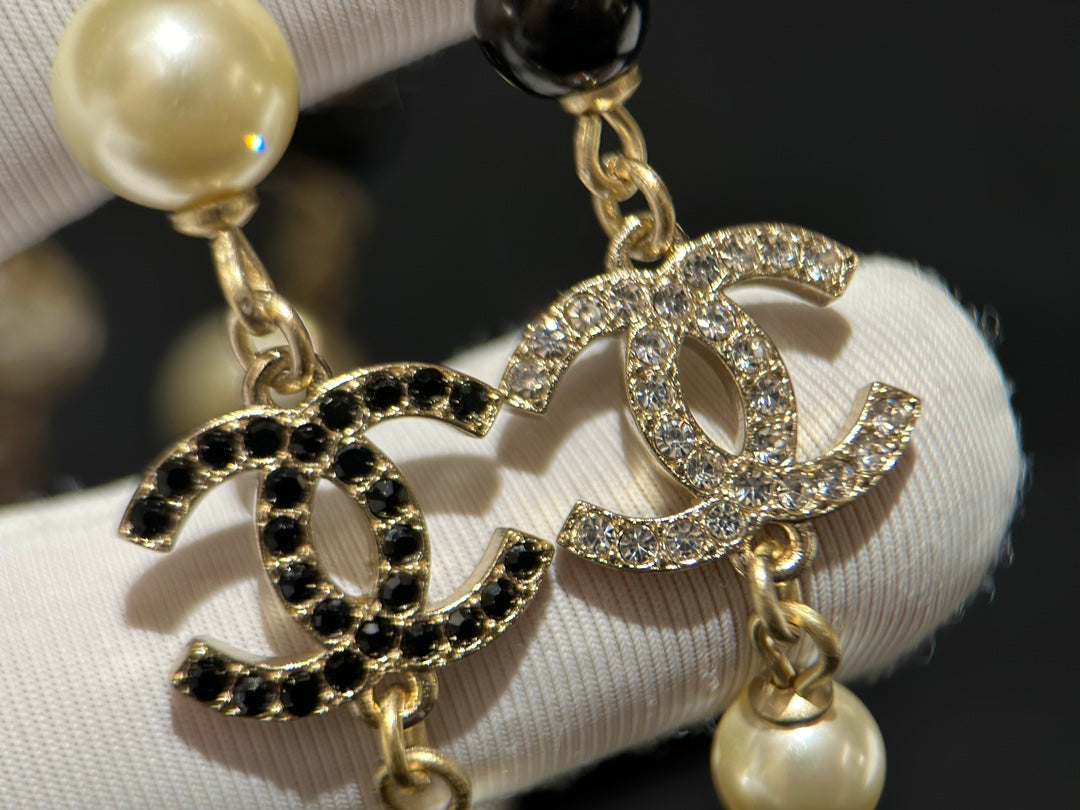 Chanel 24S Long Pearls 18K Gold Necklace