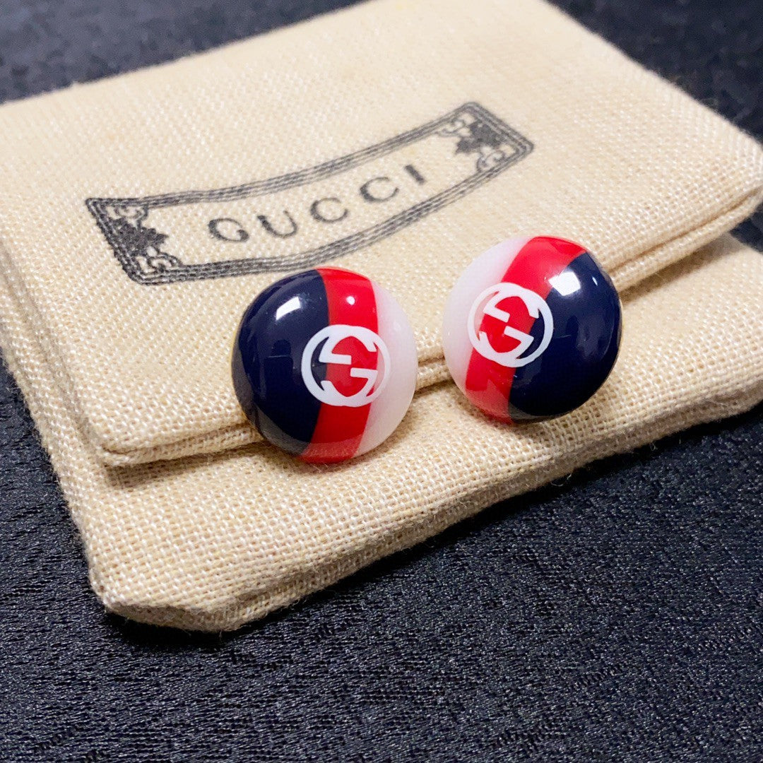 Gucci Double Color 18K Gold Earrings