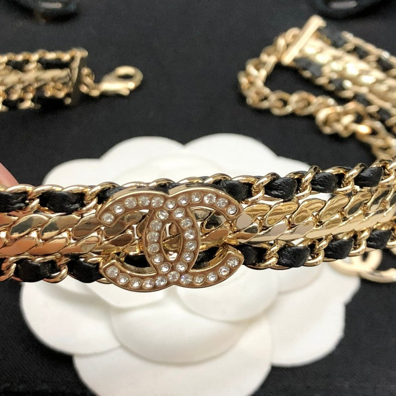 Chanel Strass 18K Gold Necklace