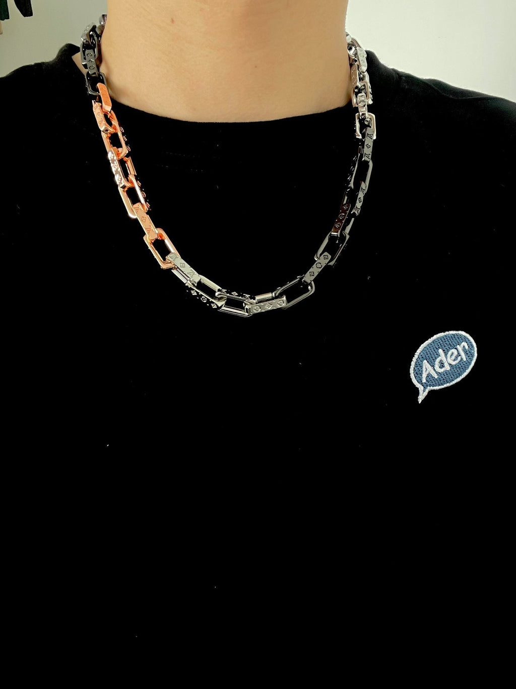 Louis Vuitton Monogram Chain 18K Gold Necklace