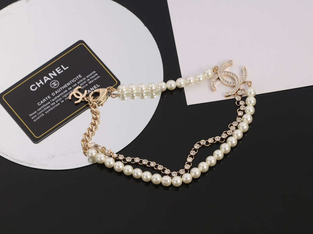 Chanel Pearls 18K Gold Necklace