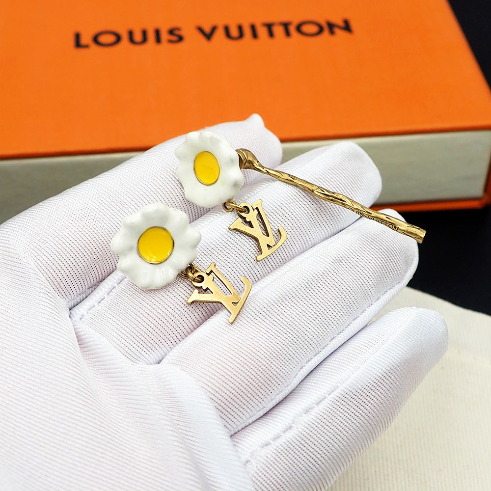 Louis Vuitton Gardening 18K Gold Earrings