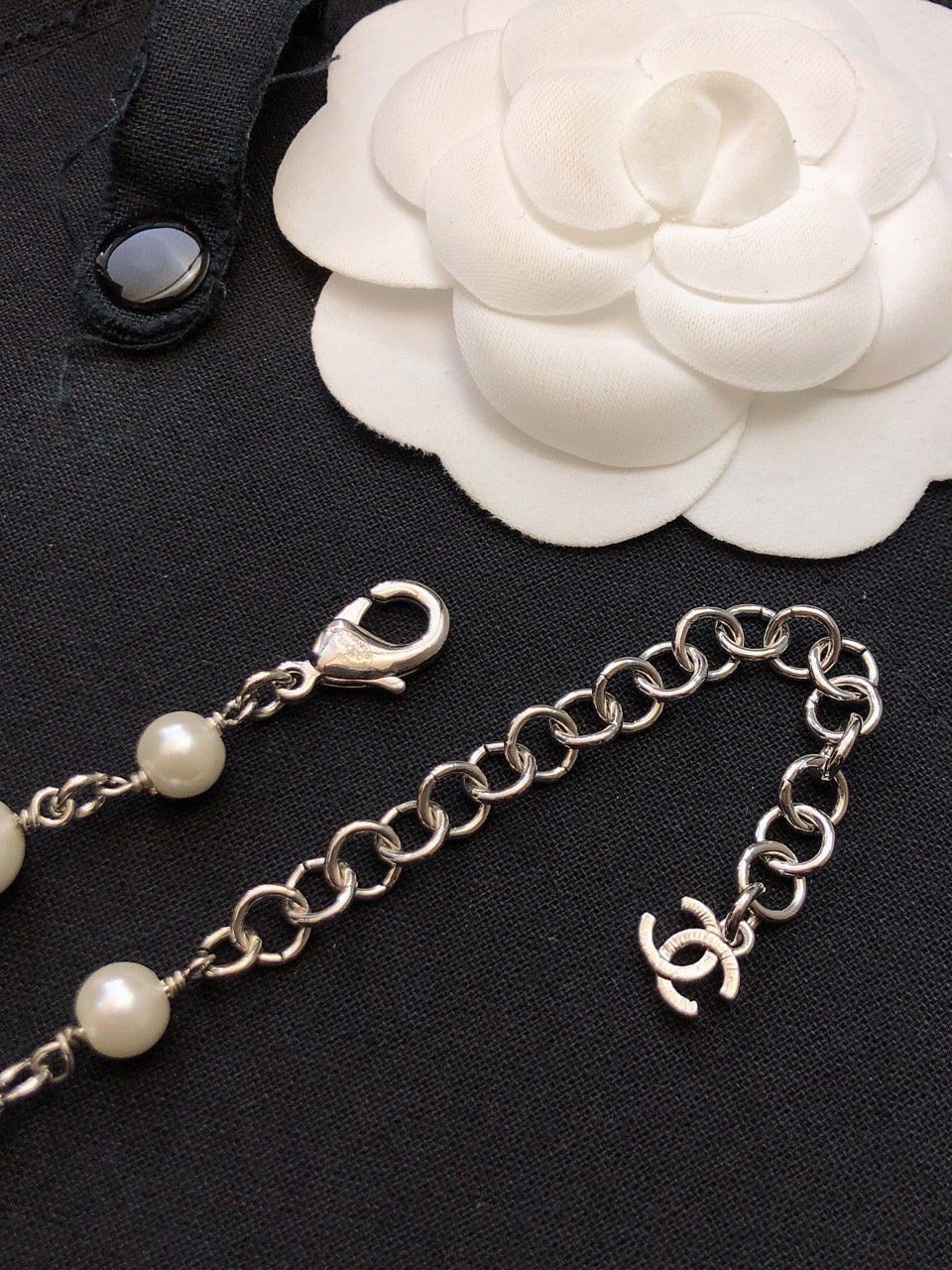 Chanel Star Pearls Long 18K Gold Necklace