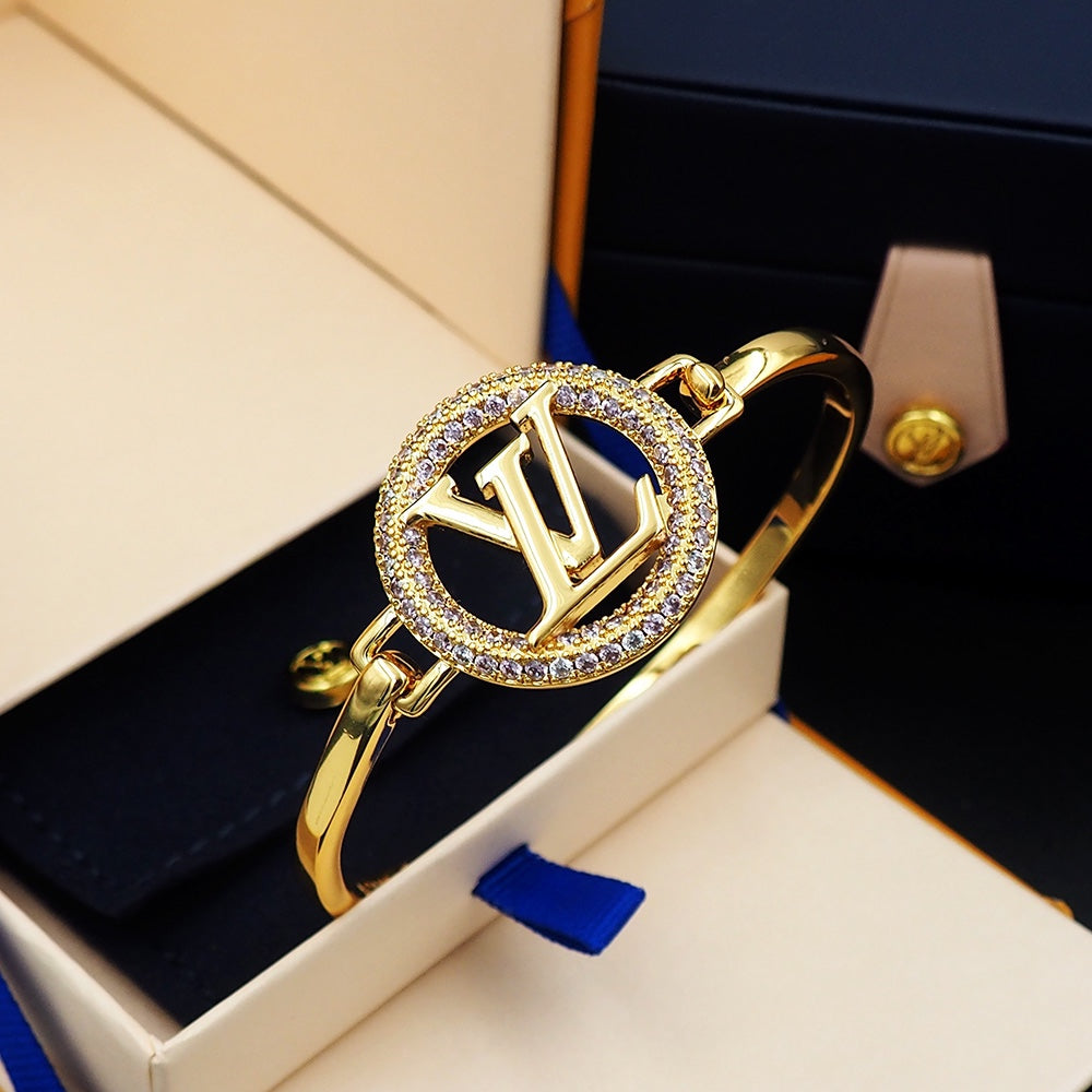 Louis Vuitton Louise Tresor 18K Gold Bracelet