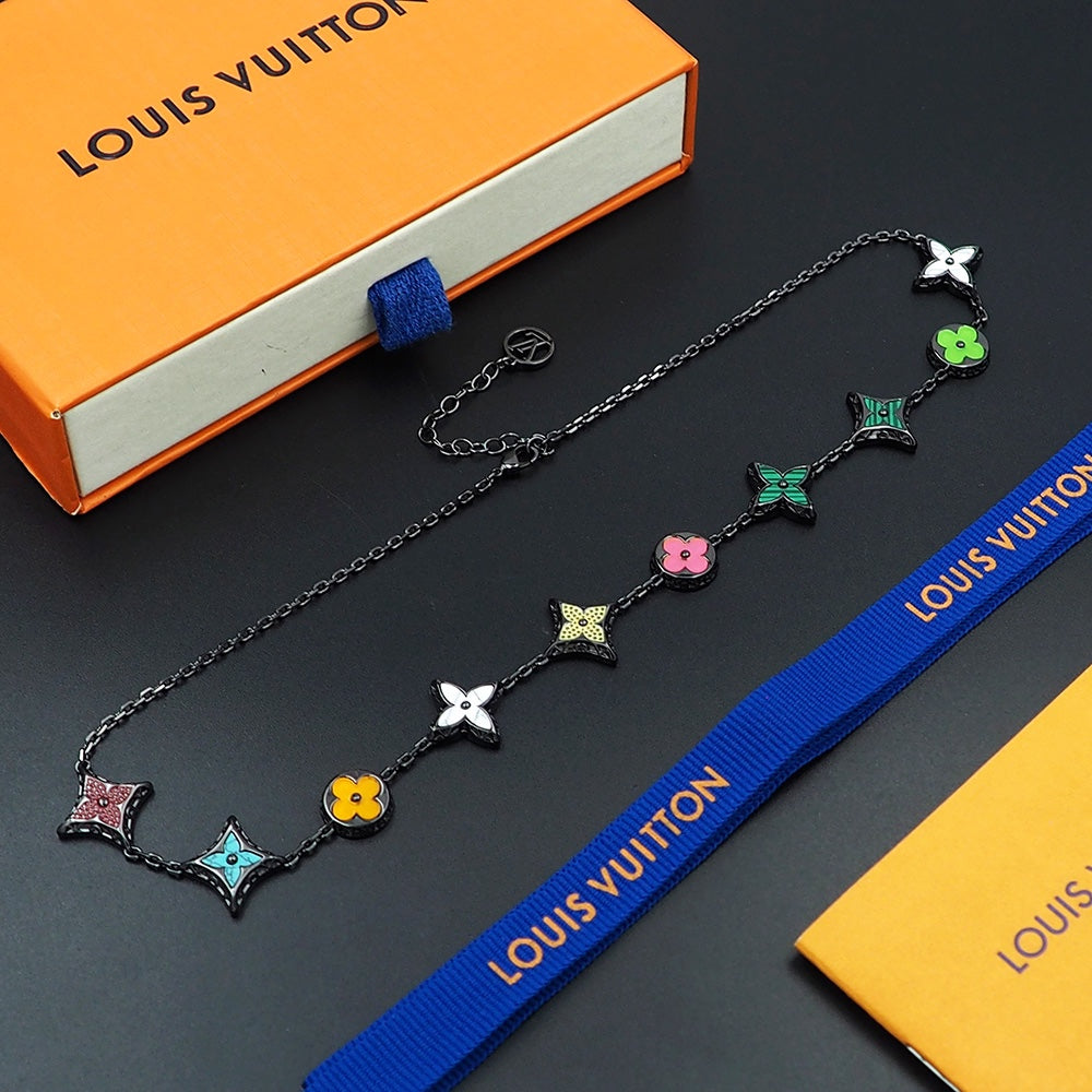 Louis Vuitton MNG Big Party 18K Gold Necklace
