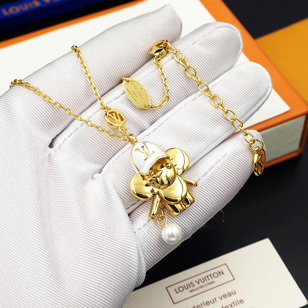 Louis Vuitton Vivienne 18K Gold Necklace