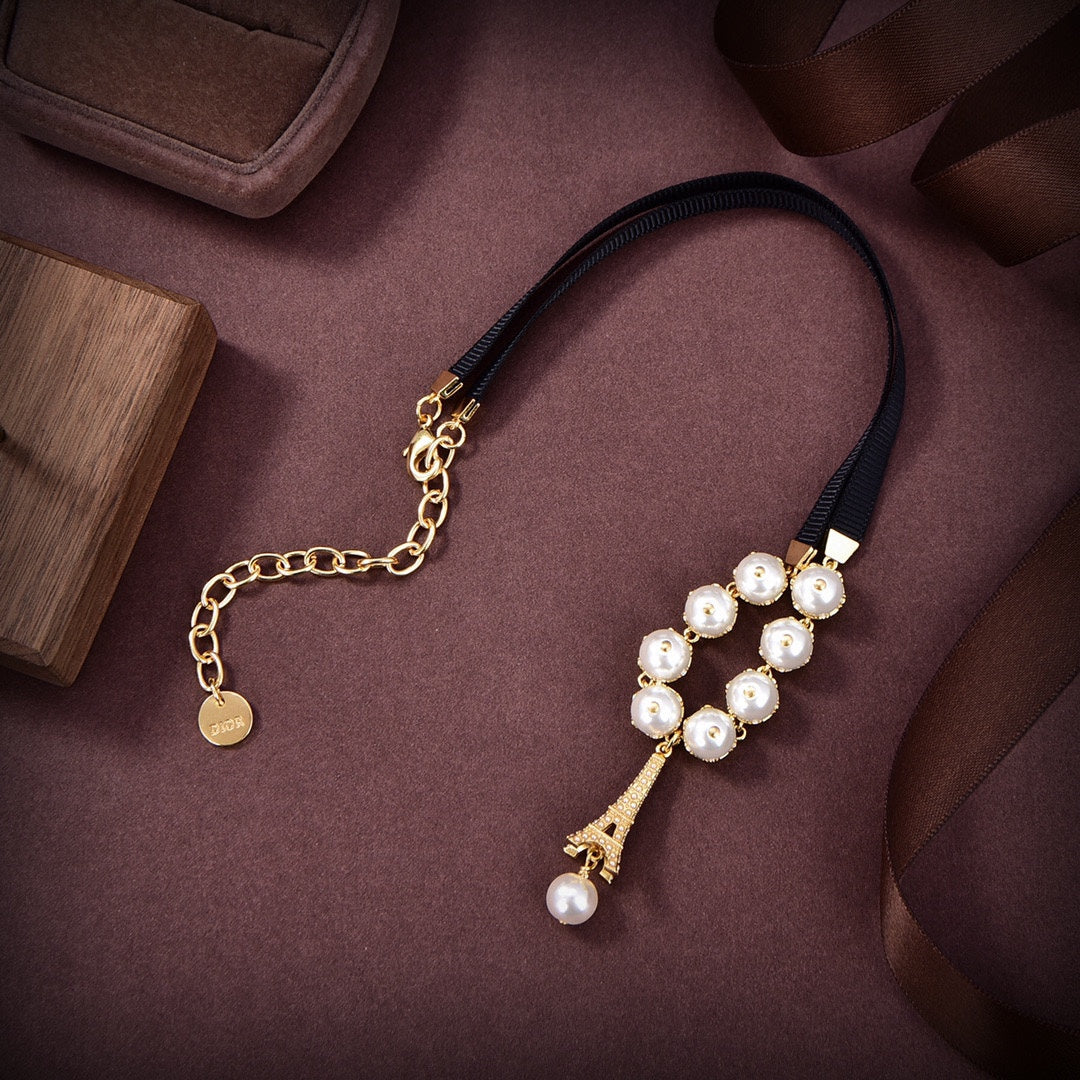 Dior Plan De Paris Choker 18K Gold Necklace