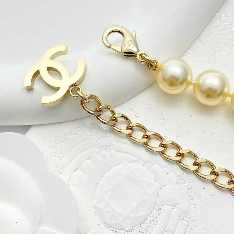 Chanel Pearl Chain 18K Gold Necklace