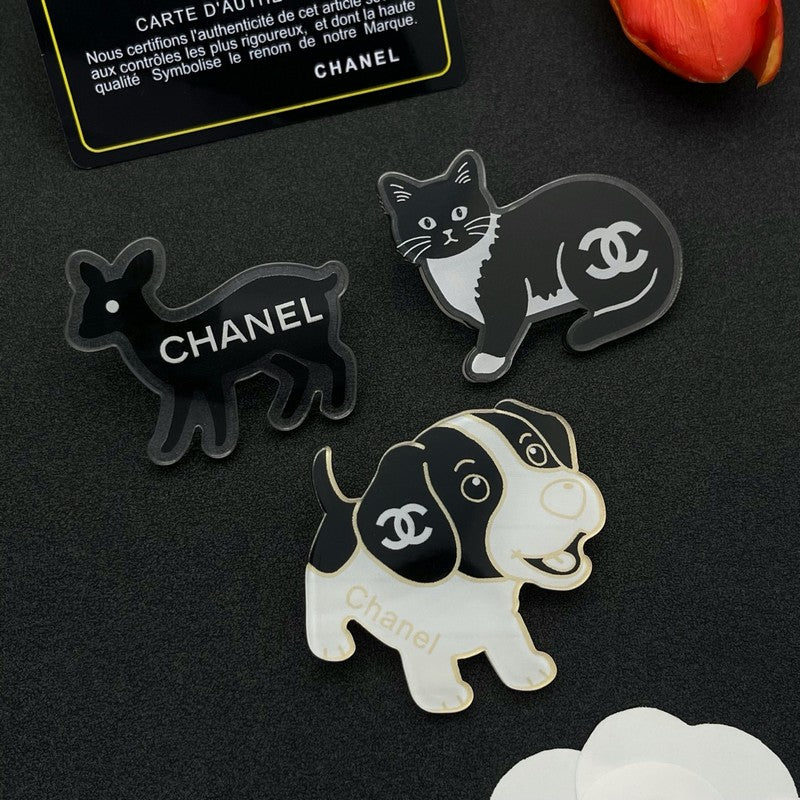 Chanel Dog 18K Gold Brooch