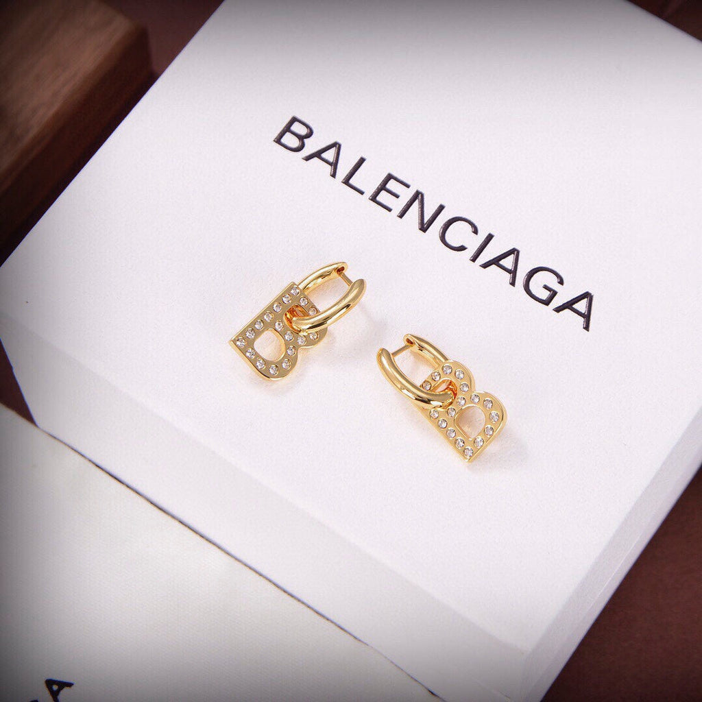 Balenciaga Chain XS 18K Gold Earrings