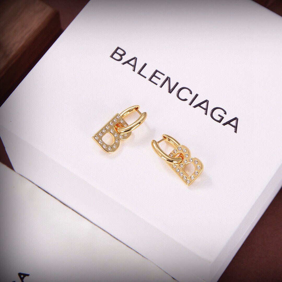 Balenciaga Chain XS 18K Gold Earrings