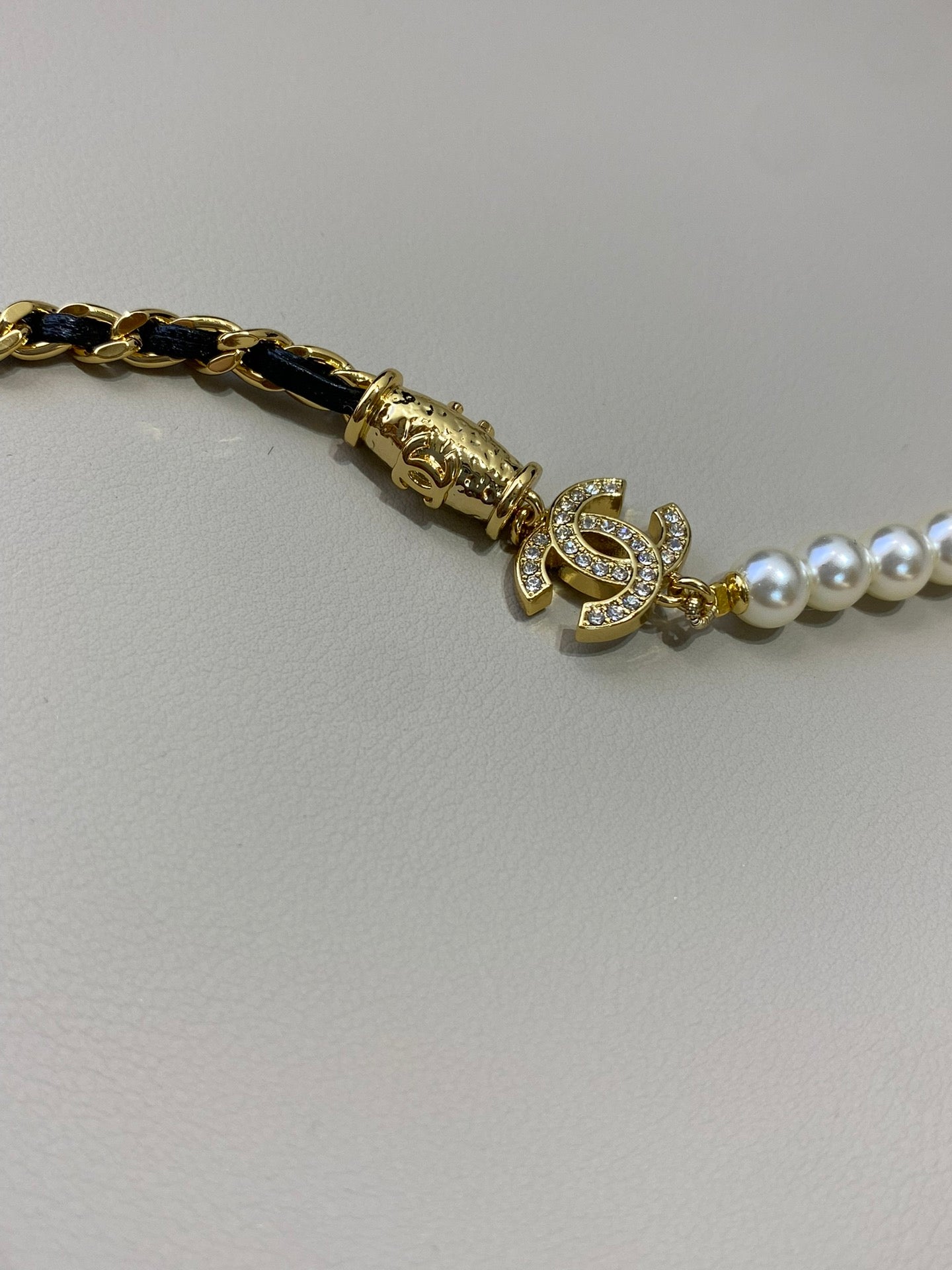 Chanel Pearl Chain 18K Gold Necklace