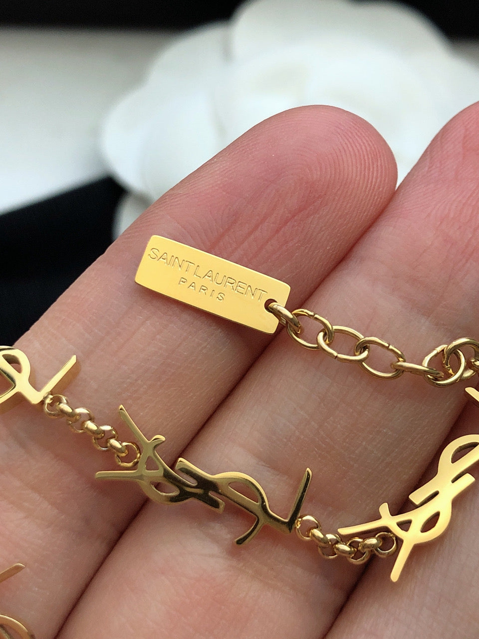 YSL Mini Cassan 18K Gold Bracelet